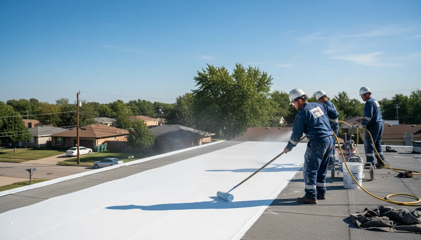 Commercial roof coating in Etna, ME near me
